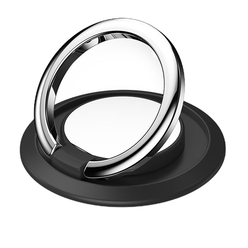 火豹手机支架指环扣超薄磁吸环指扣桌面懒人车载指环贴式粘贴式支撑粘勾后背贴扣磁力片挂钩 商务黑3个装[磁吸款★3手机座