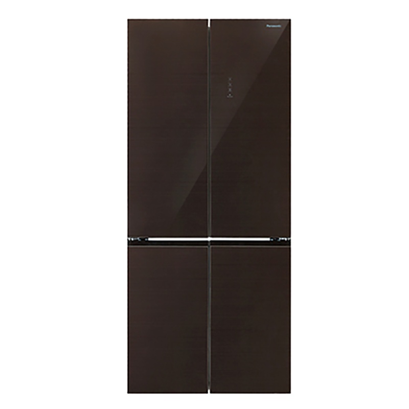 松下(Panasonic)NR-D521CX-T 510升十字门对开门冰箱 银离子除菌 无边框玻璃门 WiFi智能 新品