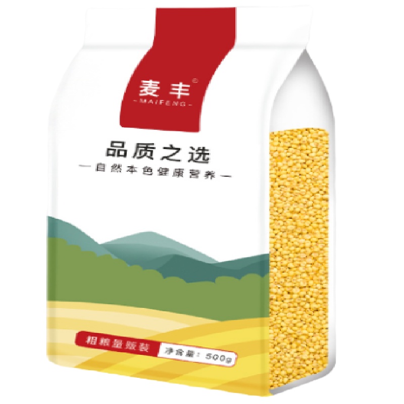 麦丰 黄小米500g/袋 五谷杂粮 米面粮油 粗粮 小米 国产食品 真空包装 大米伴侣粥米搭档