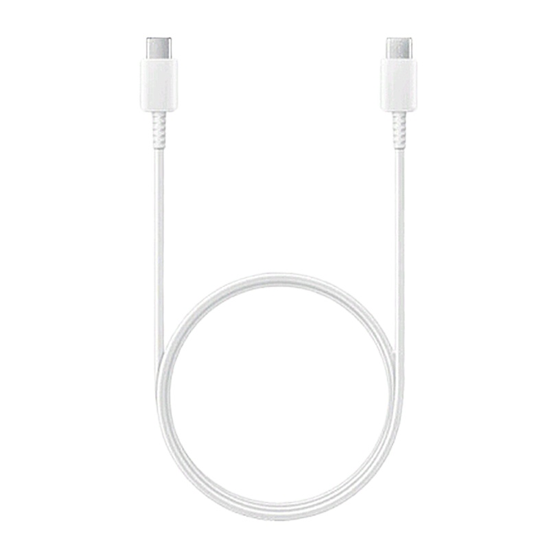 三星(SAMSUNG)原装双type-c充电线note20u/10/s20/S21/a90/W20数据线快充 白色