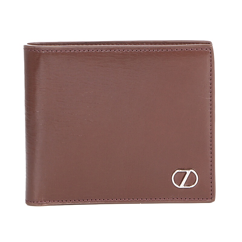 Zegna 杰尼亚 男士棕色皮质短款钱包钱夹 71 E1177Z PLM BZO 特价