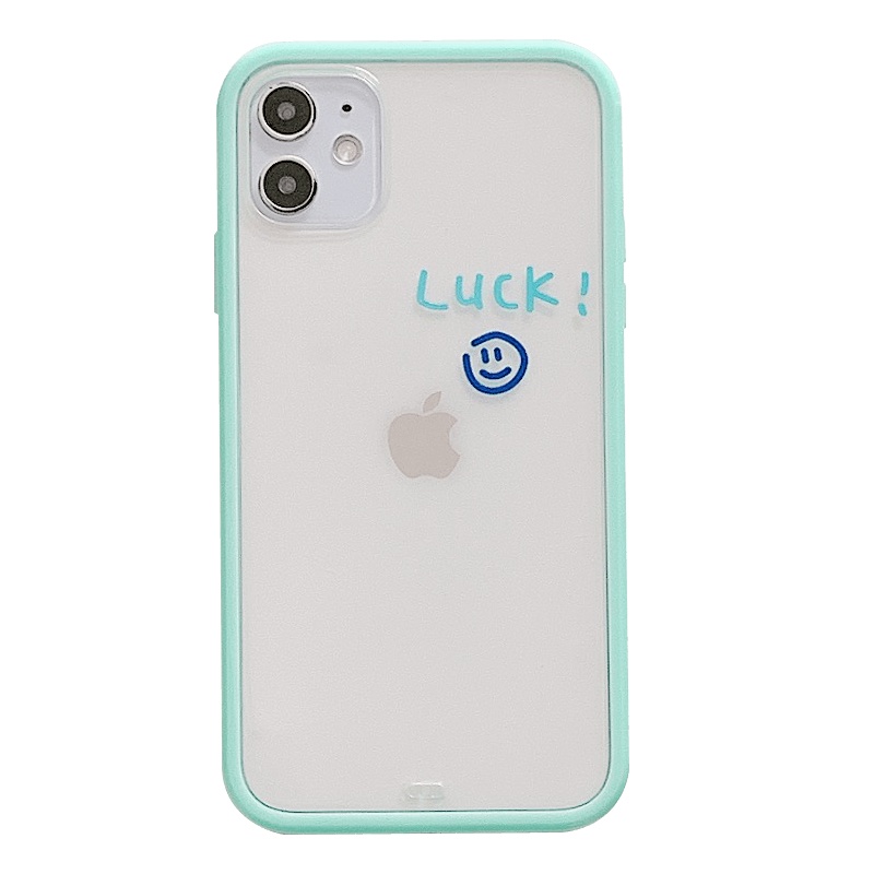 ASPOR 简约笑脸双色全包苹果手机保护壳全方位保护iPhone11/12苹果各型号手感舒适