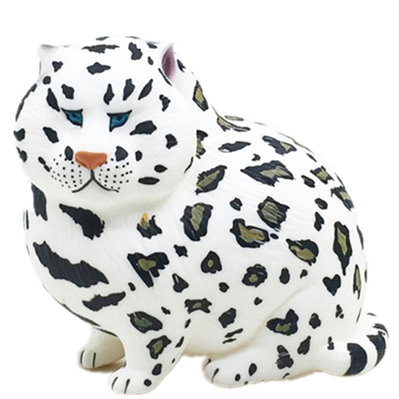 超萌新品 1代胖豹白色款 盒装手办模型摆件