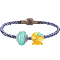 周生生(CHOW SANG SANG)黄金足金Charme串珠系列Murano Glass八爪鱼手链91227B定价