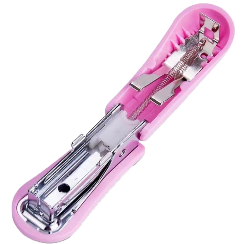 得力（deli）0253卡通订书机10# 卡式 混色 单只装