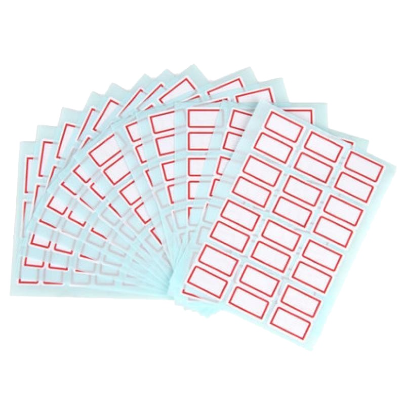 得力（deli）7193自粘性标贴(白色)24*27mm 一本装（价格为单本价格，起订量10本，不足起订量不发货）