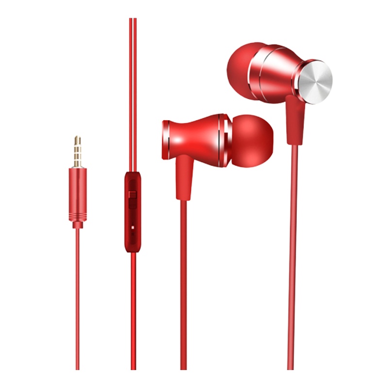 红色]溪特 苹果iphone6/6s活塞立体运动音乐手机耳机小米入耳式游戏耳机华为手机平板耳麦耳塞式有线耳机可通话有线控