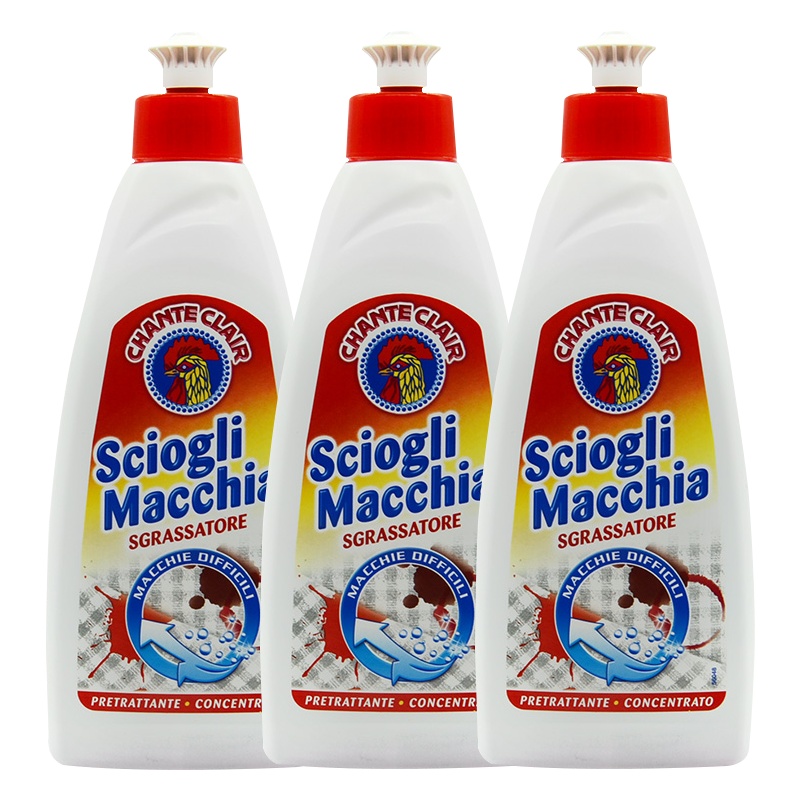 大公鸡头 衣物污渍克星去除渍剂 深度清洁快速去除污渍 领口去黄洗白色衬衫衣领去渍免搓洗375ml*3瓶