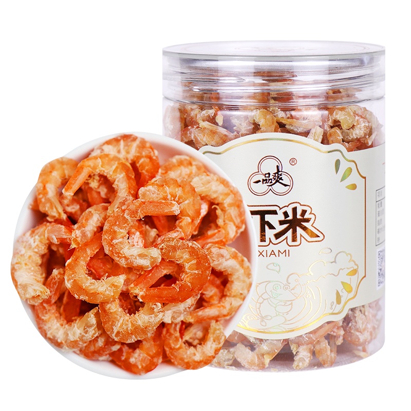 一品爽虾米118g 海米干 海鲜干货 淡干少盐 新鲜新货 干货瓶装