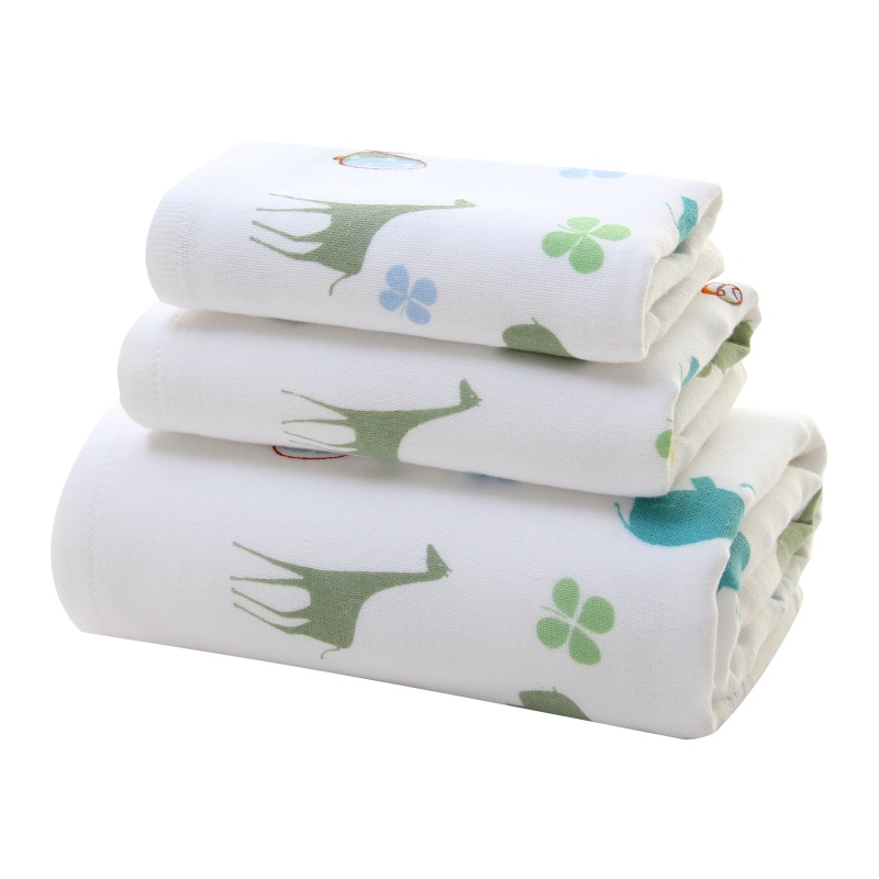 HOYO 布艺纯棉印河马毛浴三件套 7356