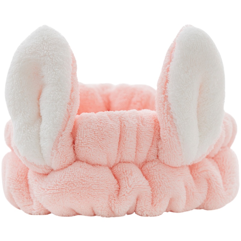 金菁(JINJING)束发带可爱兔耳朵洗脸敷面膜瑜伽简约绑发捆发卡头饰两条装