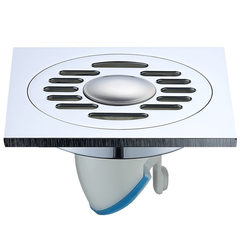 莱尔诗丹 Larsd 全铜面板 防臭地漏 卫生间地漏 自动封闭 大流量加厚防堵 5903AW