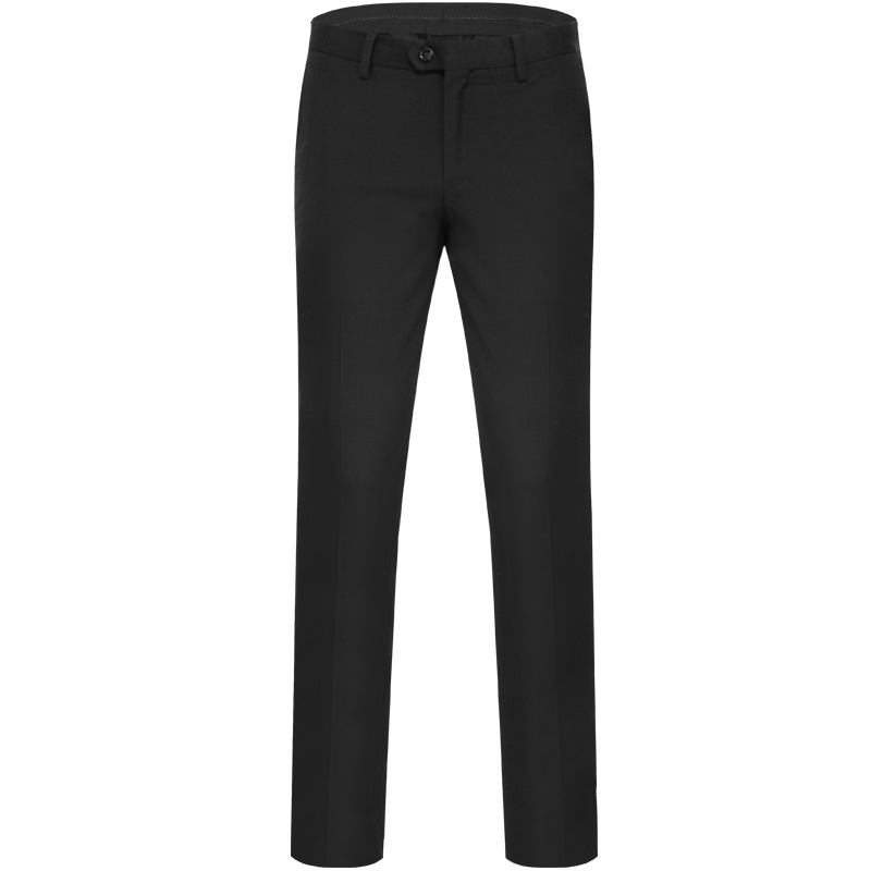 才子男装秋季新款西裤青年男士商务职业上班纯色修身弹力长裤_1