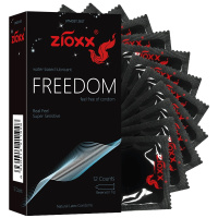 赤尾玻尿酸避孕套Freedom系列有储12只 超薄0.01安全套男女高潮情趣成人计生用品tt