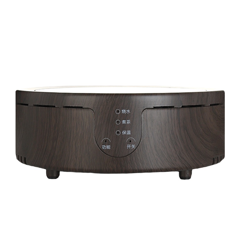 乐么不挑壶电陶炉小型智能保温煮茶器迷你电磁炉古法泡茶玻璃壶烧水炉触摸款[木纹色单炉+玻璃壶H款套餐]