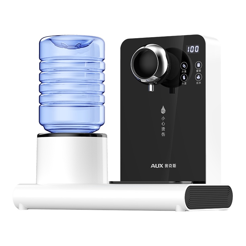 奥克斯/AUX 自营即热式饮水机 黑色 速热家用桌面台式小型迷你办公室 智能自动茶吧机直饮机净水YR-21L-A