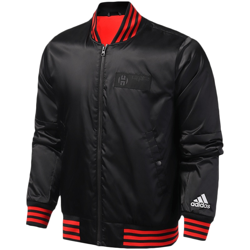 阿迪达斯加绒男服外套夹克加绒哈登文化休闲运动服DX6797