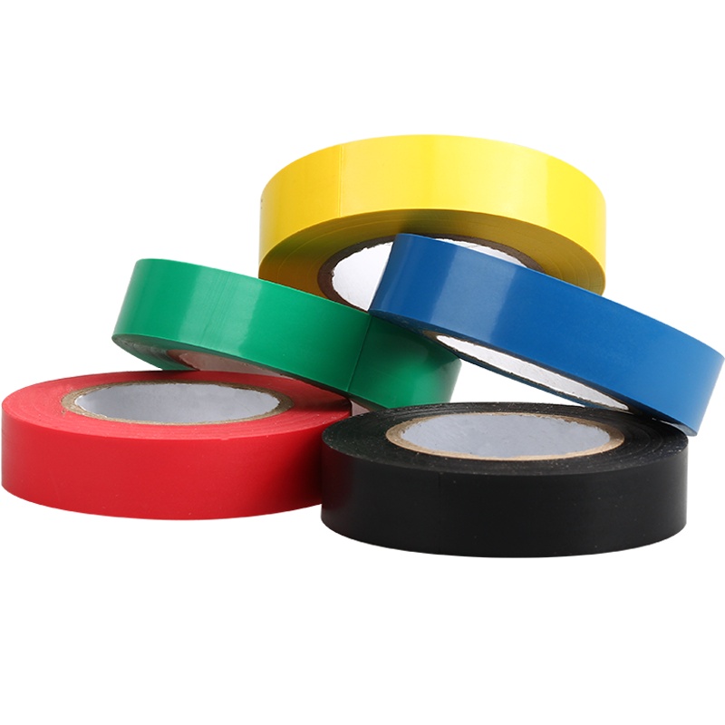 吉米家居 JM-G13100 电工胶布电气绝缘胶带汽修家装无铅阻燃PVC防水胶布五色10米5卷装