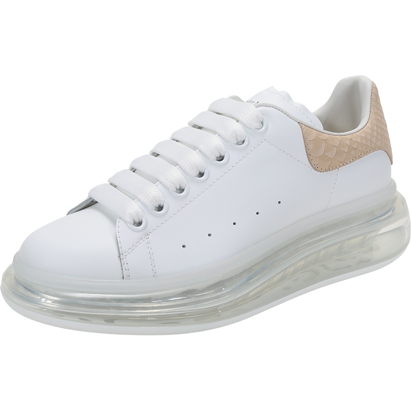 ALEXANDER MCQUEEN 亚历山大·麦昆 女士 皮革系带休闲运动鞋气垫鞋小白鞋650796 WHZ4V
