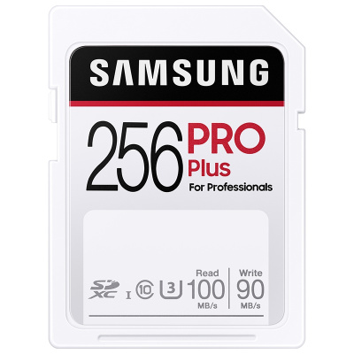 三星(SAMSUNG)PRO PLUS 256GB内存卡sd卡大卡 高速相机摄像录像机微单反内存卡存储卡