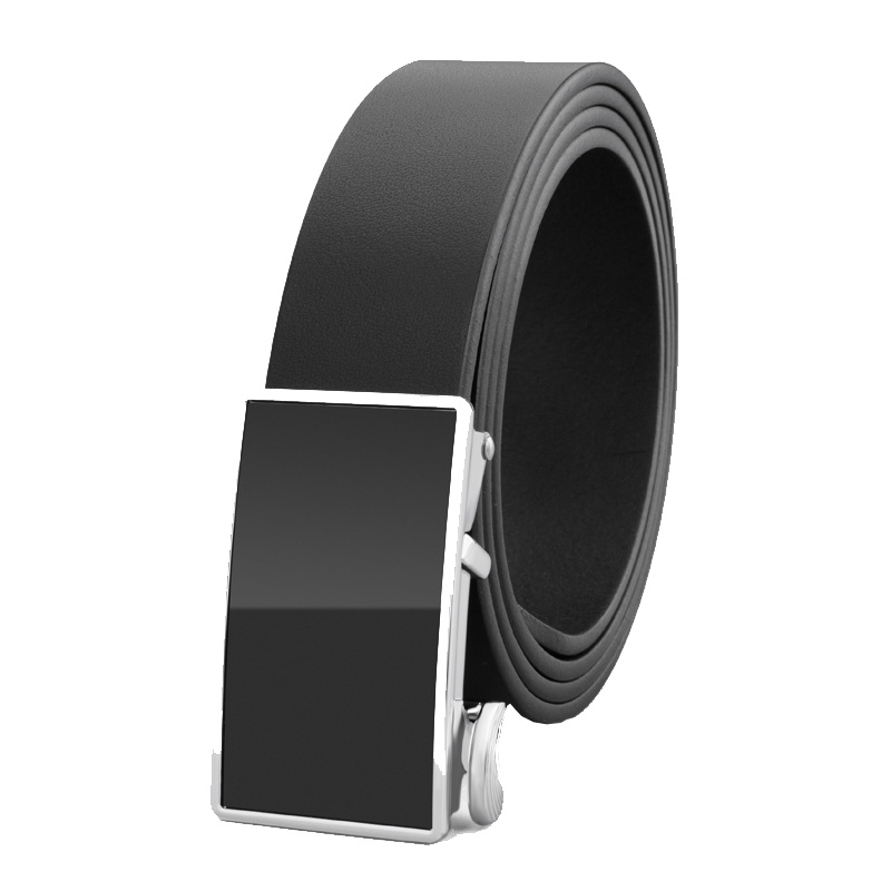 牛当家CattleOWN)皮带女真皮无牙自动扣腰带女商务通勤裤带韩版ins头层牛皮7253