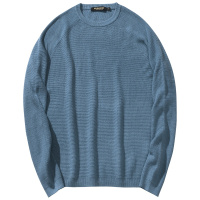 千纸鹤男装毛衣外套男2019秋冬新款休闲圆领纯色男士针织衫50097