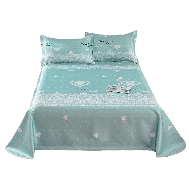 老席匠冰丝席凉席床裙款三件套可水洗软席子