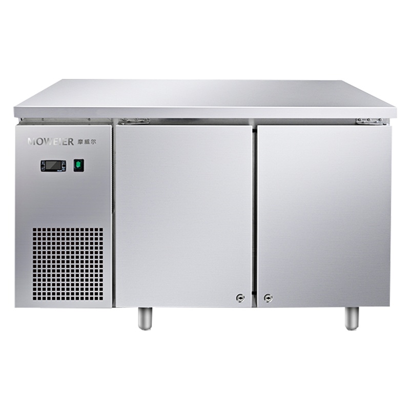 摩威尔CUR12-2单冷冻工作台 卧式冷柜 商用厨房保鲜柜 不锈钢商用冷柜