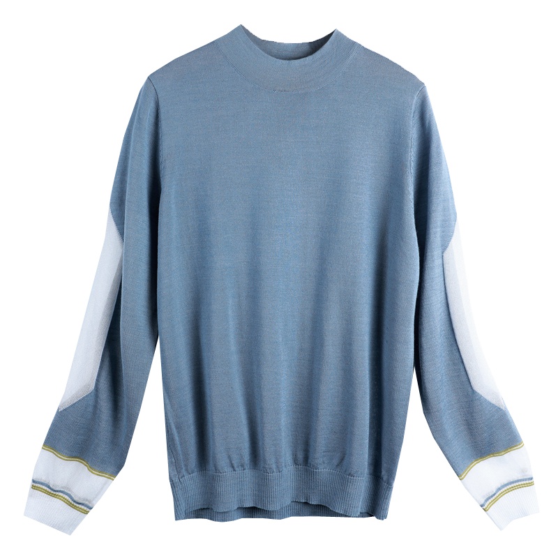 恒源祥女士羊毛针织衫秋冬薄款针织打底宽松套头毛衣