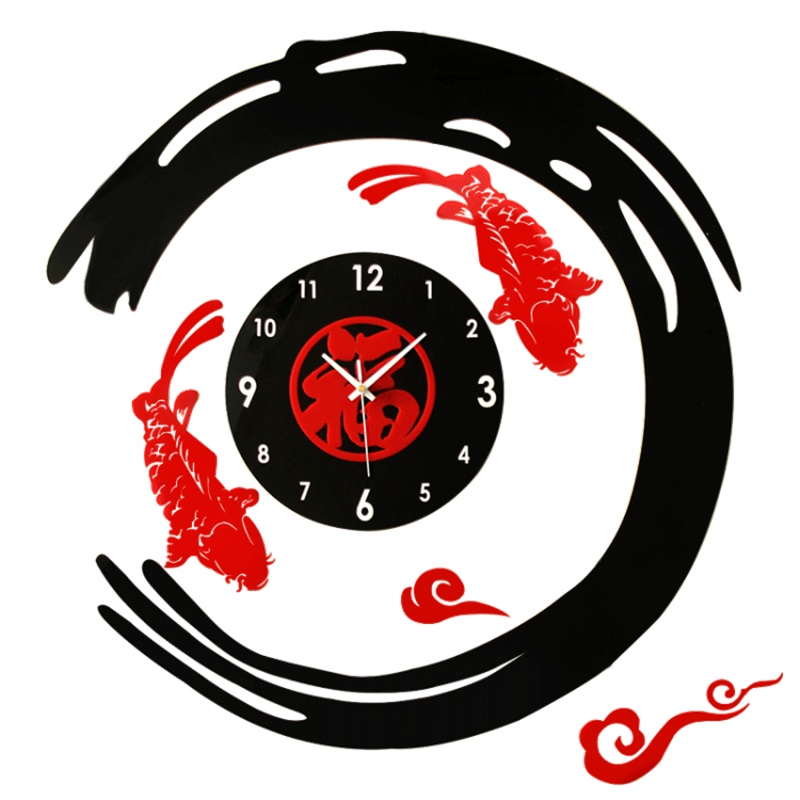 久久达 小鸟田园钟表客厅挂钟 创意时尚现代个性艺术时钟静音挂表