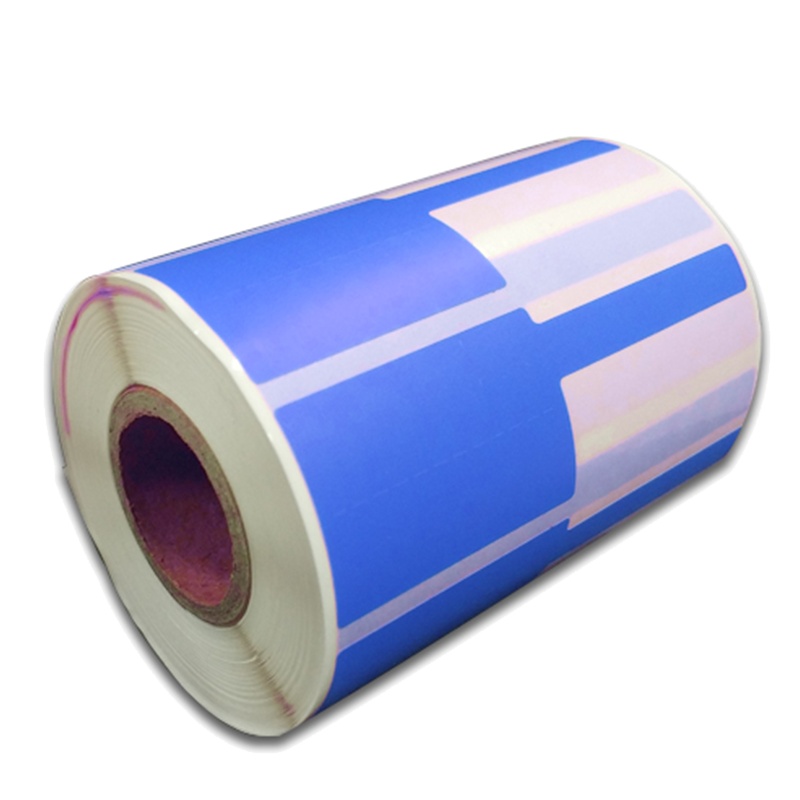 开仰(KAIYANG)P-40-B-TY 台式机打印F型尾签不干胶标签纸38*25+40mm/500片/卷 蓝色