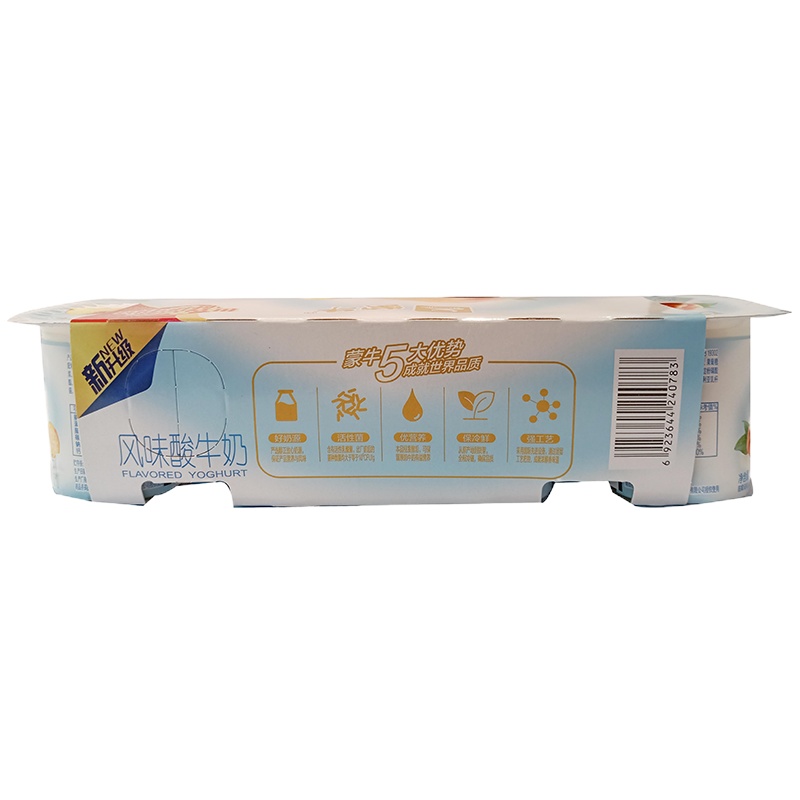 蒙牛 单果粒黄桃风味酸牛奶 100g*8