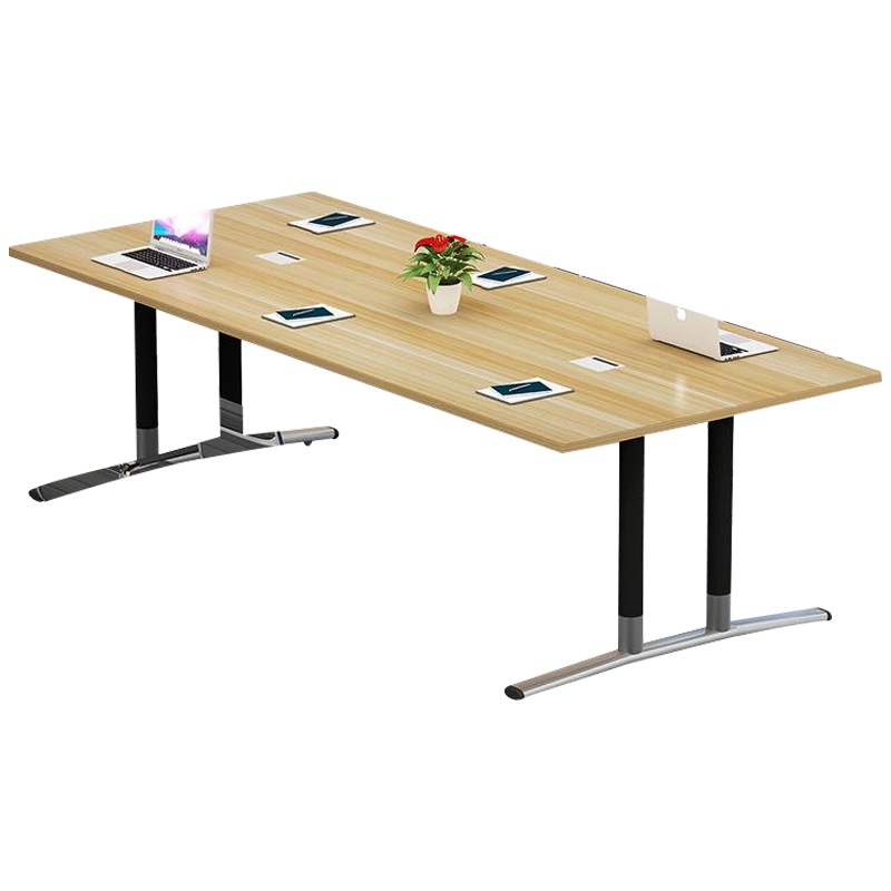 创世人 办公家具会议桌长桌简约老板桌大班台现代电脑桌培训桌洽谈桌职员办公桌子