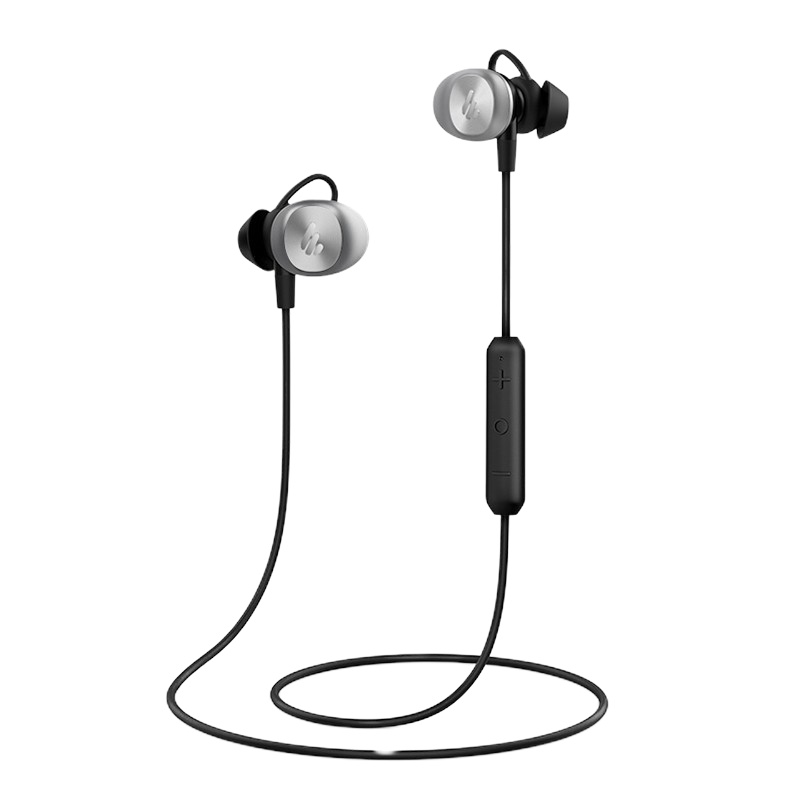 漫步者(EDIFIER)W285BT 磁吸入耳式 无线运动蓝牙线控耳机 手机耳机 音乐耳机 可通话 超长续航枪灰黑