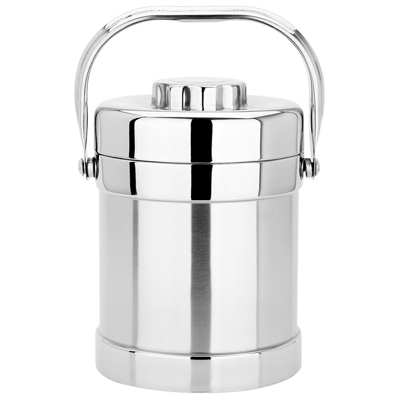 美厨 保温饭盒 304不锈钢真空保温提锅2L 分隔保温壶 MCB-2.0L