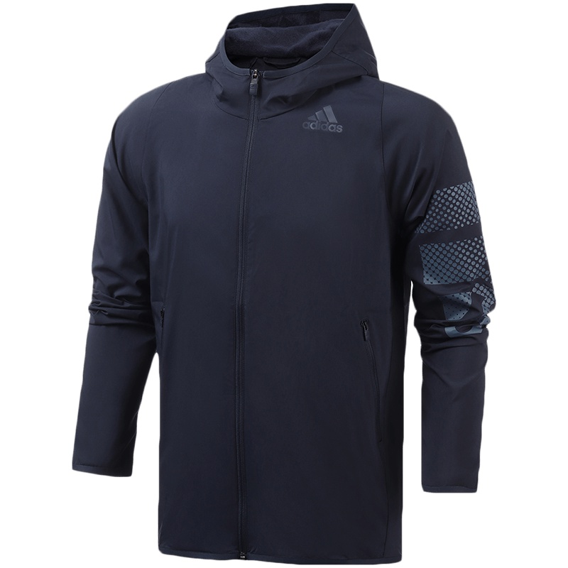 【自营】阿迪达斯男服外套梭织连帽夹克综合训练服装EA2808