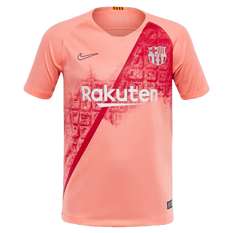 919235-694耐克(Nike)巴塞罗那2018/19赛季第二客场儿童短袖队服运动T恤