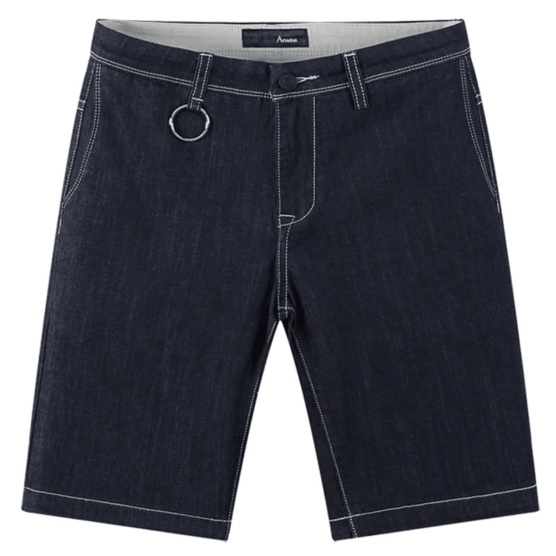 阿仕顿男装夏季时尚棉质舒适简约百搭男士休闲牛仔中裤