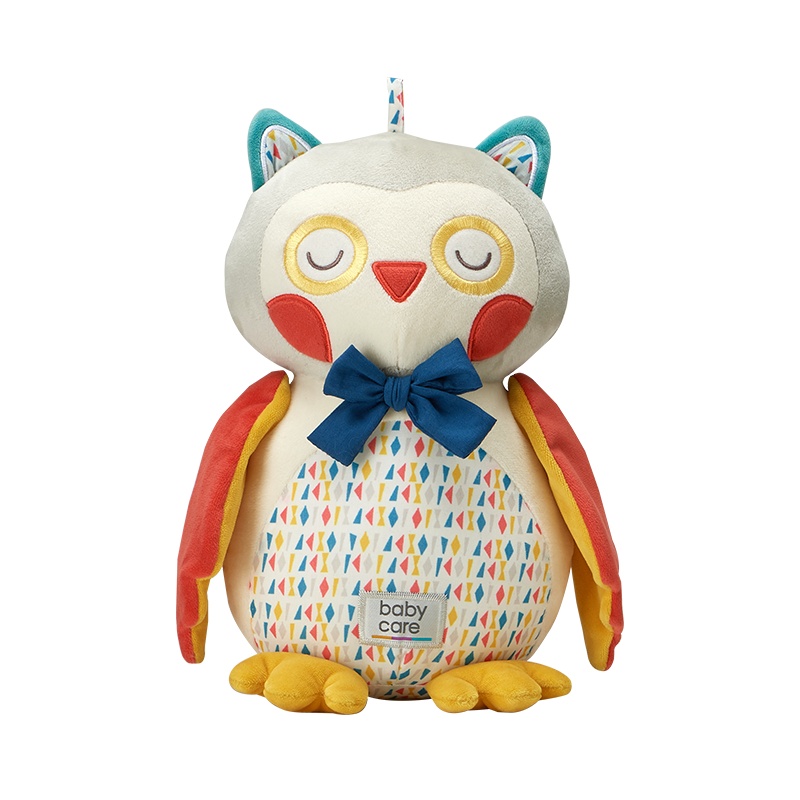 babycare婴儿安抚巾可入口睡眠玩偶 安抚宝宝睡觉神器 新生儿玩具 伦蒂猫头鹰
