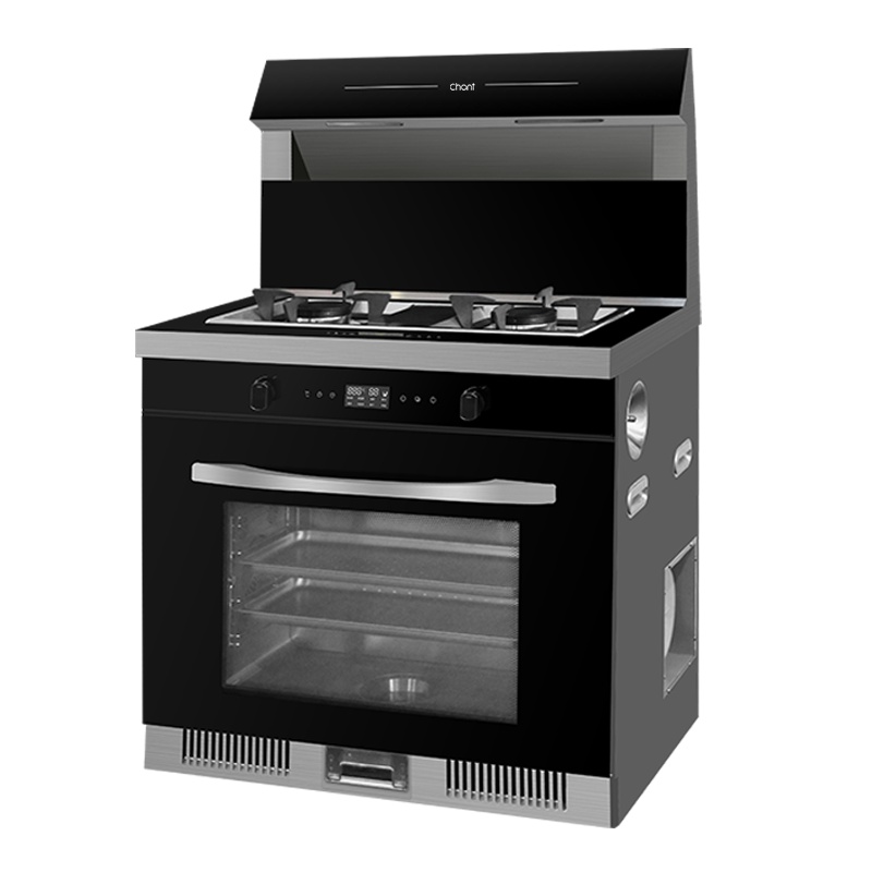 创尔特(chant)集成灶侧吸式抽油烟机燃气灶具电蒸烤箱套装一体灶玻璃面板JJZT-16ZK102 天然气