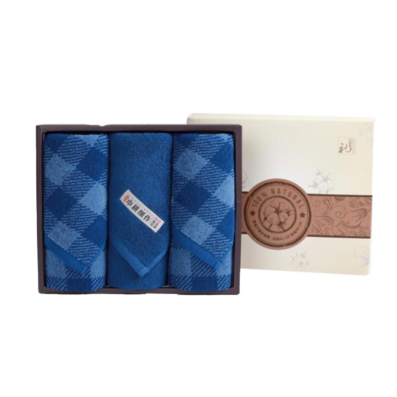 洁丽雅 格调生活-4 DX0675 3条面巾棉桃礼盒 颜色随机(单位:盒)