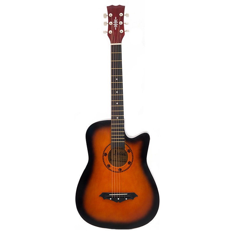 梵巢 民谣吉他 椴木 学生 初学者 38寸 成人 儿童 练习琴 木吉他 乐器