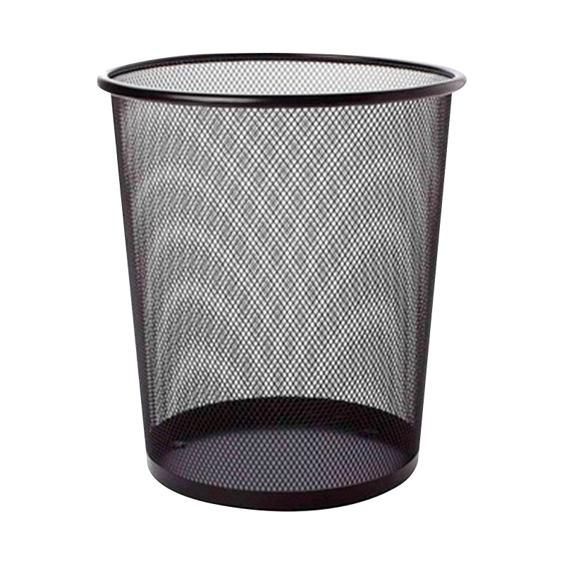 DXBG加厚铁网垃圾桶家用金属防锈垃圾篓办公室铁丝网废纸篓卫生间无盖