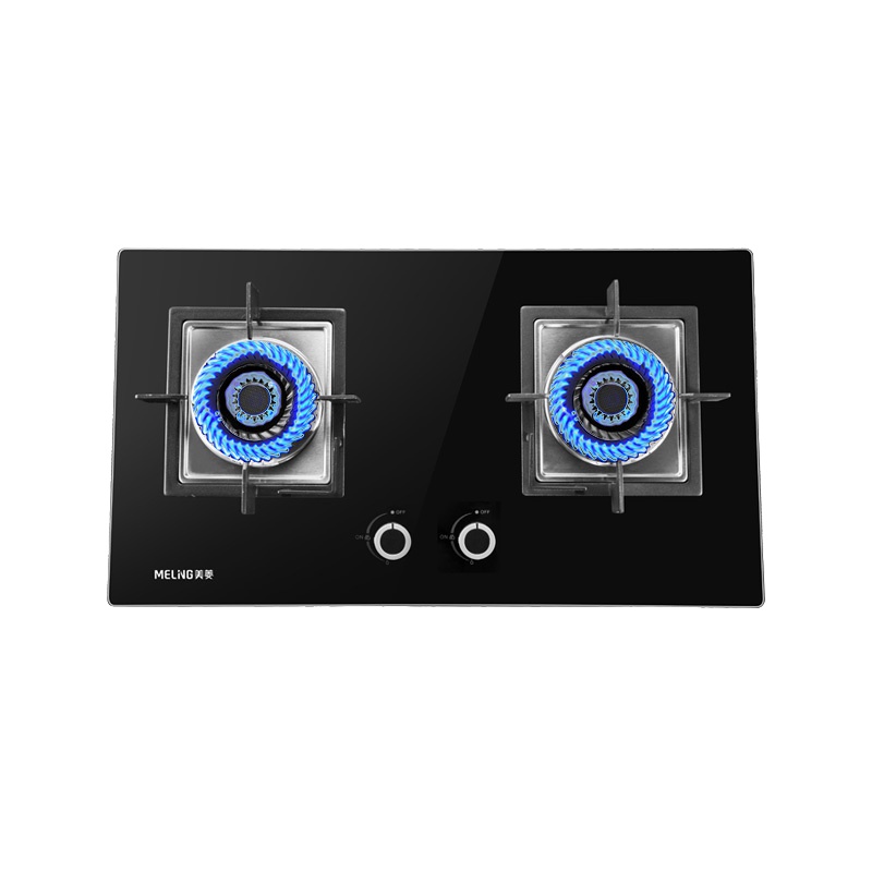 美菱(MeiLing)燃气灶具一级能效4.5KW大火力钢化玻璃面板台嵌两用 双眼灶(液化气)JZY-MZ-QB306