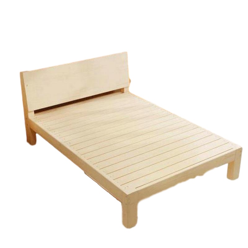 逐鹿中原木床现代简约简易经济型卧室单人床1.2m/1.5m家用床架HY-383款式可选