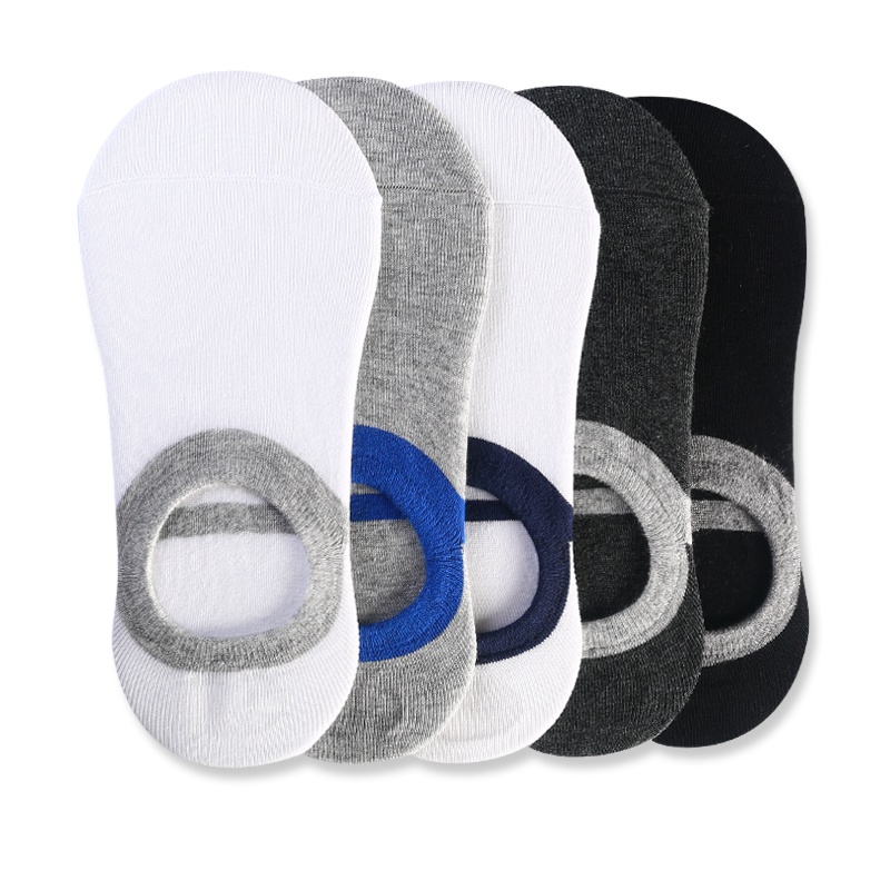 蓓乐妃船袜子男士短袜夏季隐形棉夏天吸汗透气薄款硅胶防滑不掉跟妹子女士全棉男袜