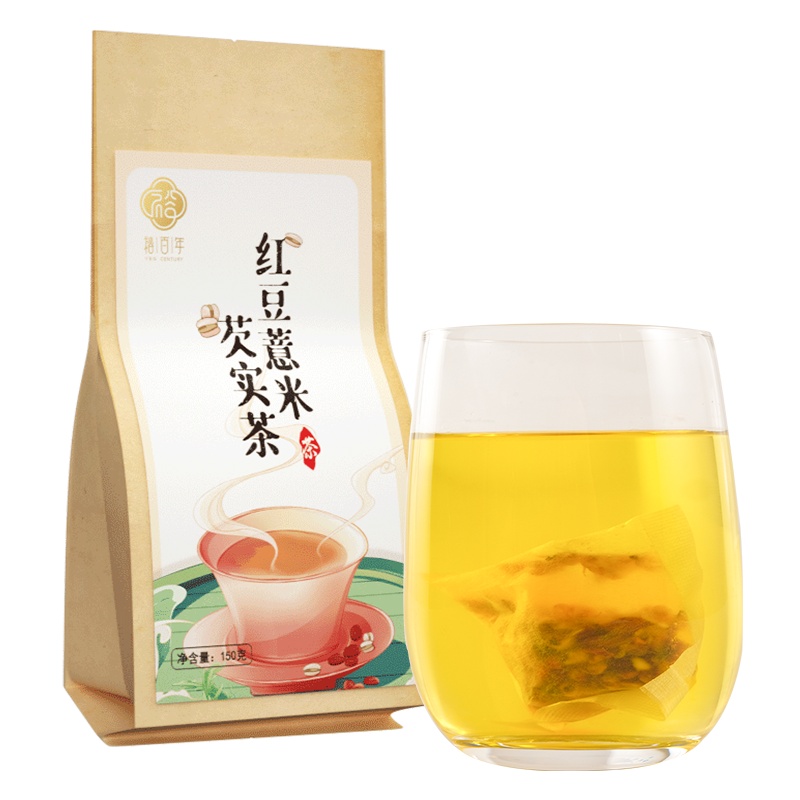 裕百年 红豆薏米芡实茶150克 赤小豆芡实薏仁苦荞大麦茶5g*30袋