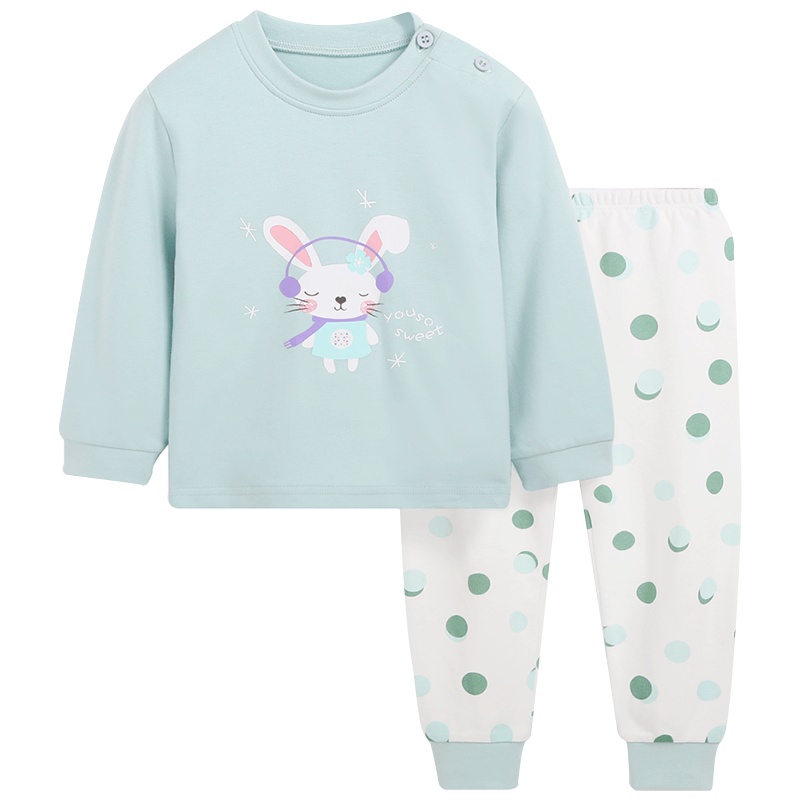 猫人儿童男内衣套装女童棉毛睡衣秋衣秋裤春秋保暖衣宝宝婴儿纯棉