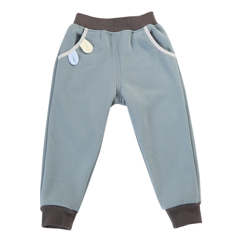 欧孕儿童裤子秋冬款女童打底裤宝宝棉裤男童保暖加绒长裤