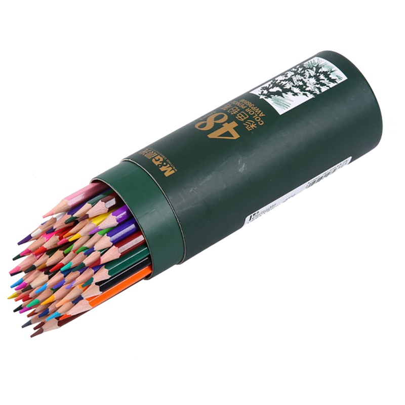 晨光(M&G)AWP36808原木彩色铅笔 48色学生素描彩铅笔儿童绘画涂鸦铅笔 彩笔 画画笔 蜡笔